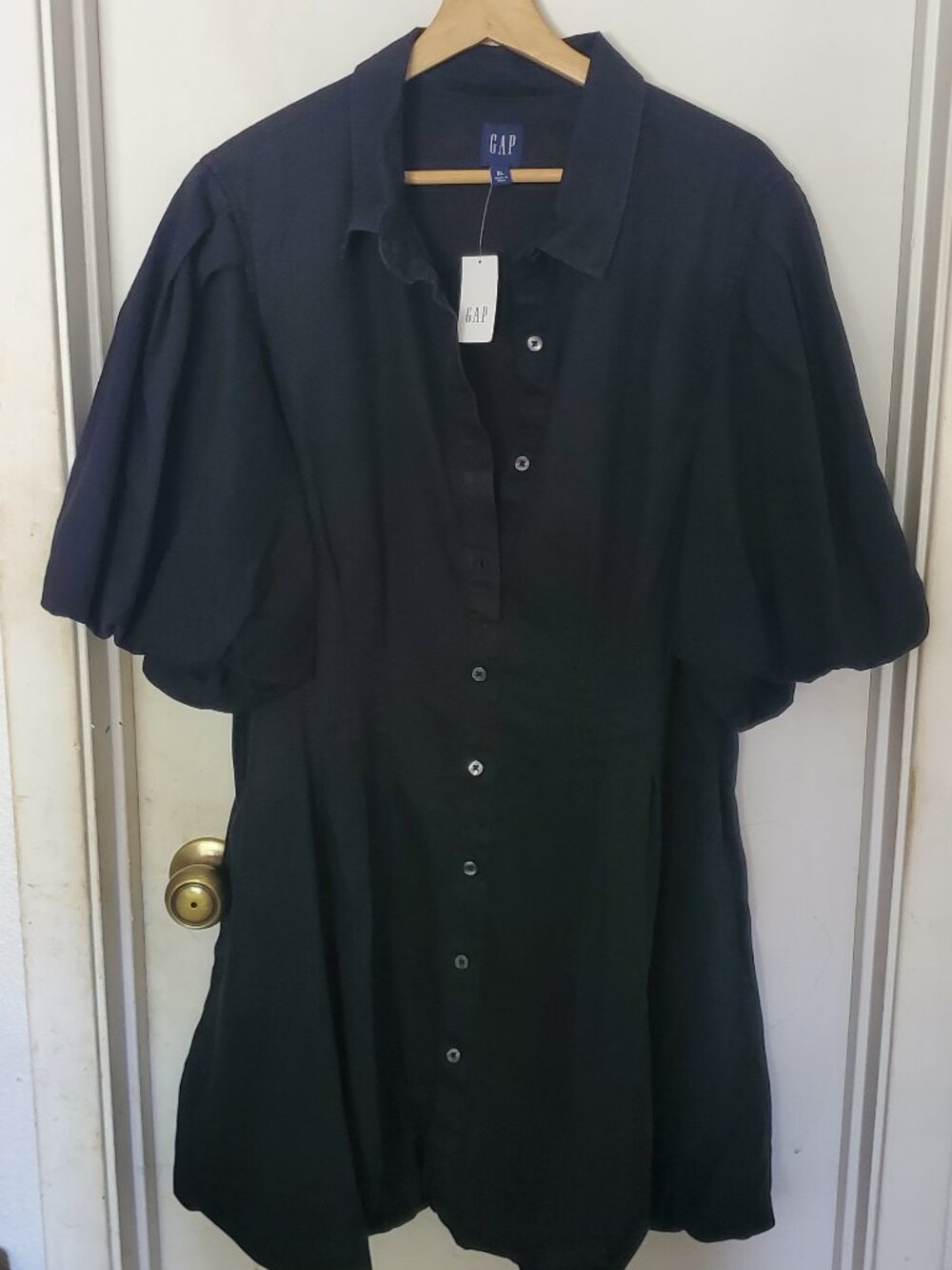 Gap Bubble Mini Shirt Dress Women's Size XL